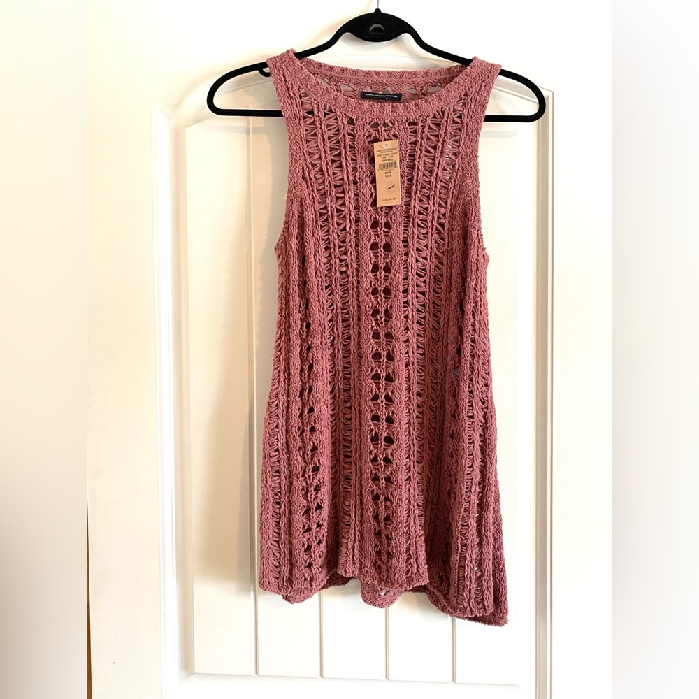 American Eagle Crochet Tank Top Size Small NWT